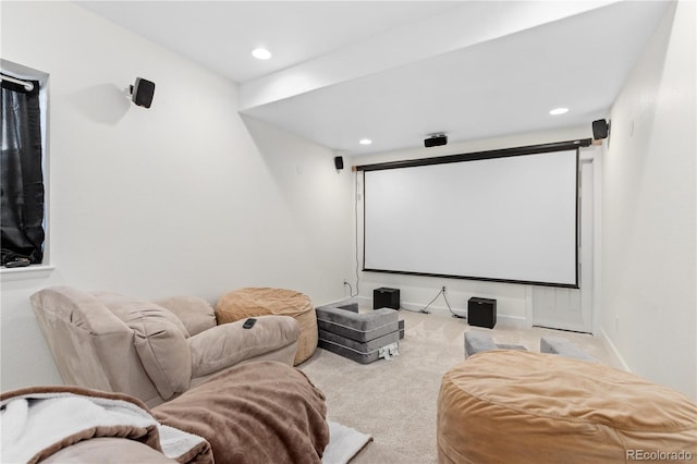2490 Sagebrush St, Parker, CO 80138 - home theater with carpet flooring and recessed lighting