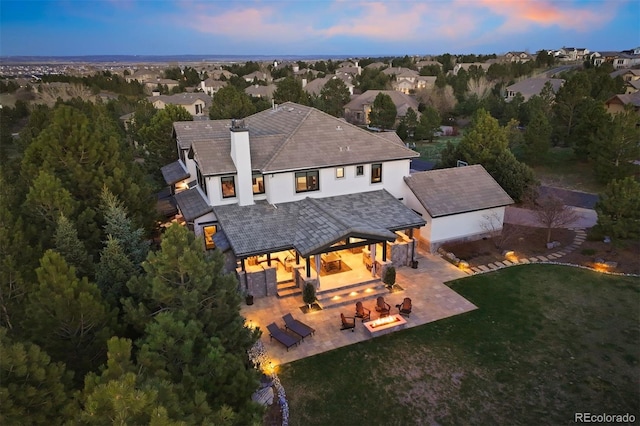 drone / aerial view