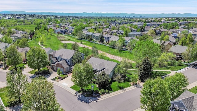 20591 E Weaver Ave, Aurora, CO 80016 - aerial perspective of suburban area featuring a mountainous background