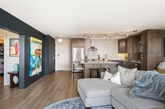 3100 E Cherry Creek S Drive 1403, Denver, CO 80209 - living area featuring light wood finished floors