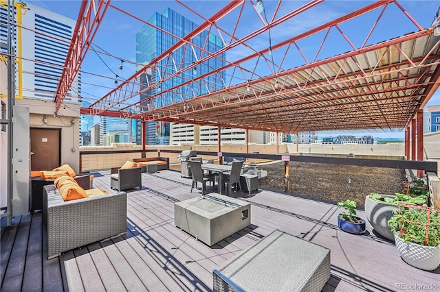 2000 Arapahoe St Unit 503, Denver, CO 80205 - view of patio / terrace with an outdoor hangout area and a deck