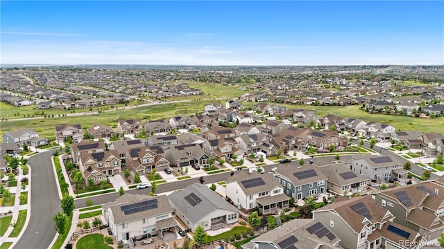 8814 S Winnipeg Ct, Aurora, CO 80016 - aerial view of property and surrounding area featuring nearby suburban area