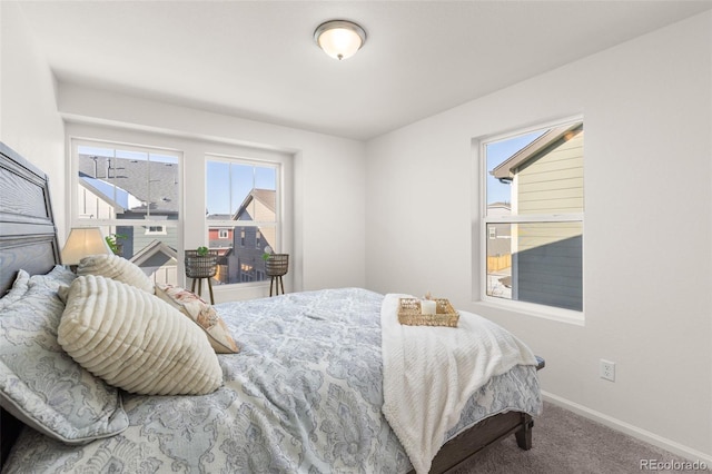 bedroom with carpet flooring