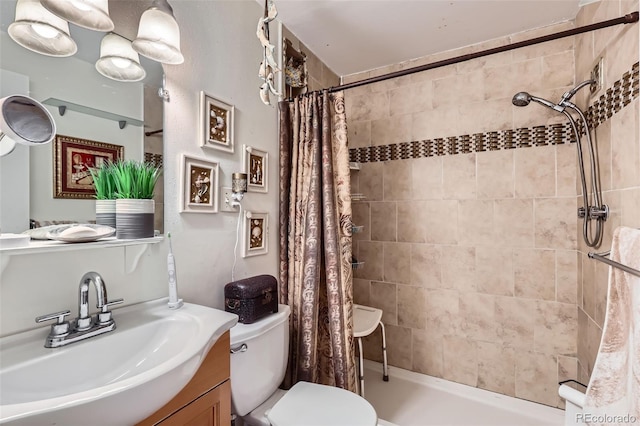 6436 Otis St, Arvada, CO 80003 - full bath with vanity and tiled shower