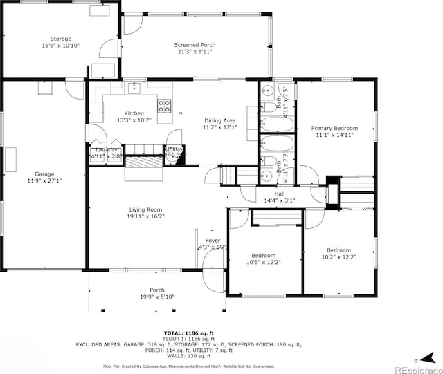 6436 Otis St, Arvada, CO 80003 - view of floor plan / room layout