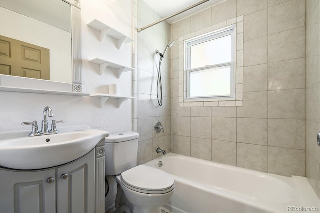 180 S Lamar St, Lakewood, CO 80226 - full bath featuring bathing tub / shower combination, toilet, and vanity
