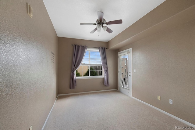 15700 E Jamison Dr Unit 3-307, Englewood, CO 80112 - empty room featuring baseboards, a textured wall, a ceiling fan, and carpet floors