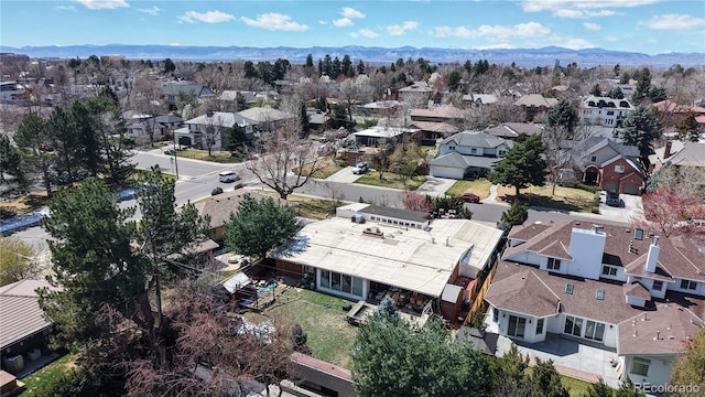 110 Forest St, Denver, CO 80220 - bird's eye view featuring a mountain view and a residential view