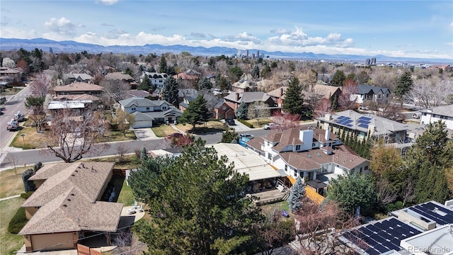 110 Forest St, Denver, CO 80220 - aerial view featuring a mountain view and a residential view