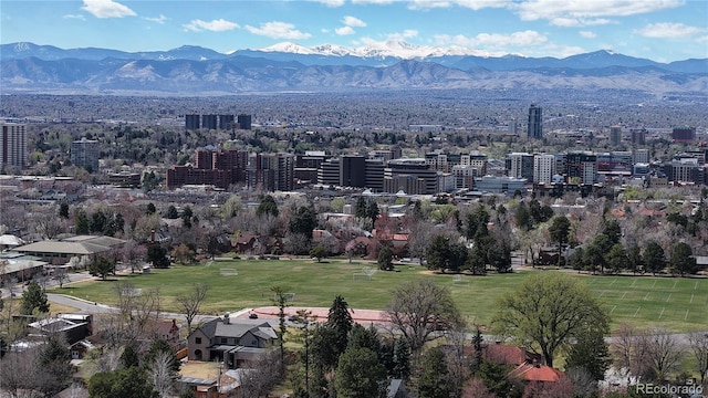 110 Forest St, Denver, CO 80220 - aerial view with a city view and a mountain view