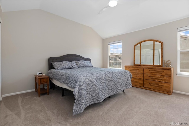 10183 Grove Loop Unit D, Westminster, CO 80031 - carpeted bedroom with vaulted ceiling and ceiling fan