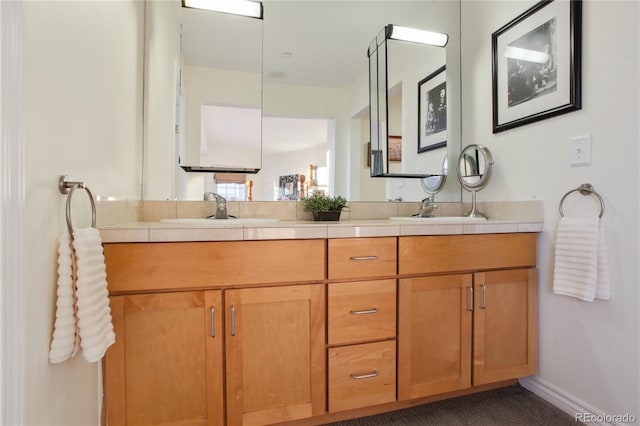 bathroom with vanity