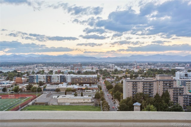 view of city with a mountain view