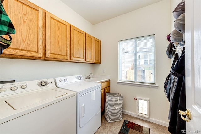 12000 Horseshoe Ln, Parker, CO 80138 - laundry room with cabinet space, separate washer and dryer, and baseboards
