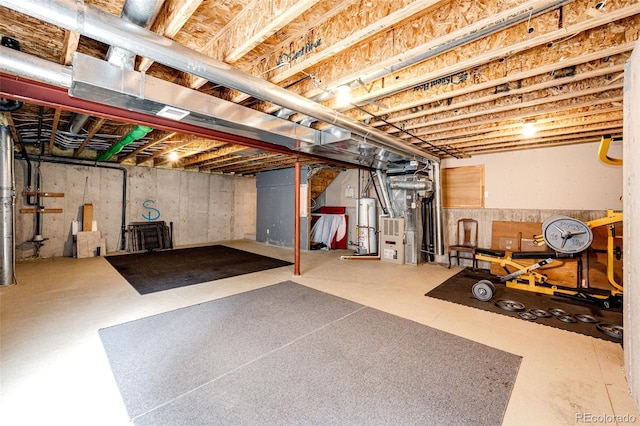 12000 Horseshoe Ln, Parker, CO 80138 - unfinished basement featuring water heater