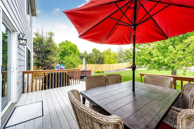 12000 Horseshoe Ln, Parker, CO 80138 - wooden deck featuring outdoor dining space