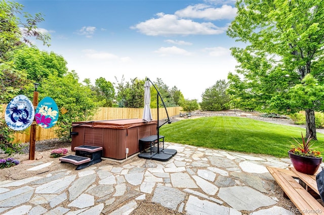 12000 Horseshoe Ln, Parker, CO 80138 - view of patio with a hot tub