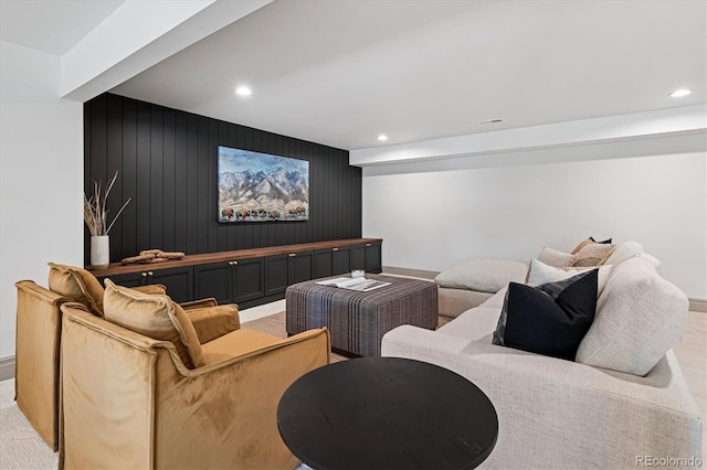 5290 Nassau Cir E, Cherry Hills Village, CO 80113 - home theater featuring light carpet, baseboards, and recessed lighting