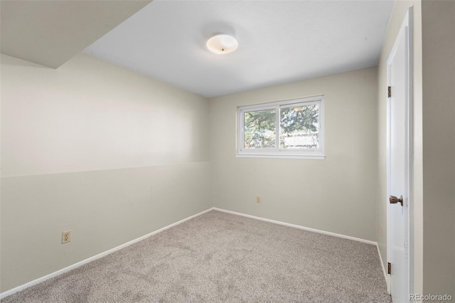 view of carpeted empty room