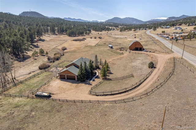 1740 County Road 72, Bailey, CO 80421 - aerial view with a rural view and a mountain view