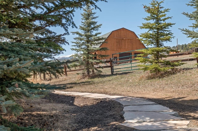 1740 County Road 72, Bailey, CO 80421 - view of barn with fence
