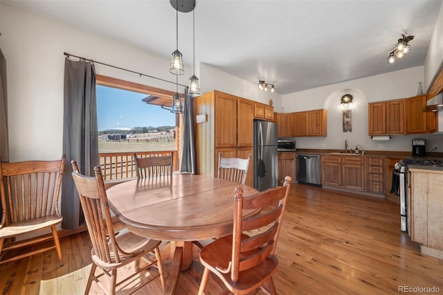 1740 County Road 72, Bailey, CO 80421 - dining space featuring light wood-style flooring