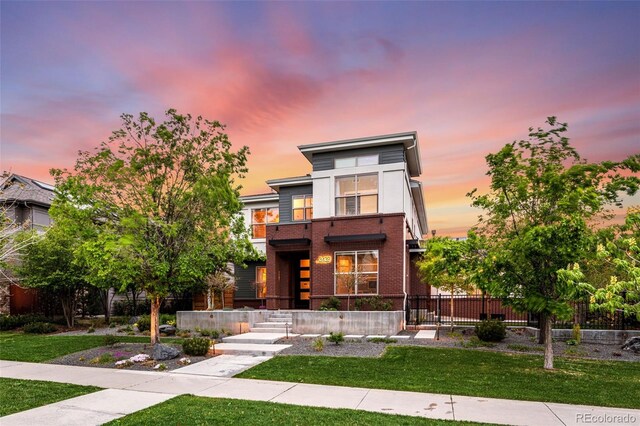 3439 Uinta St, Denver, CO 80238 - contemporary home featuring brick siding