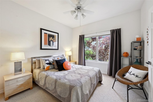 3144 Stevens Cir N, Erie, CO 80516 - bedroom featuring light carpet and a ceiling fan