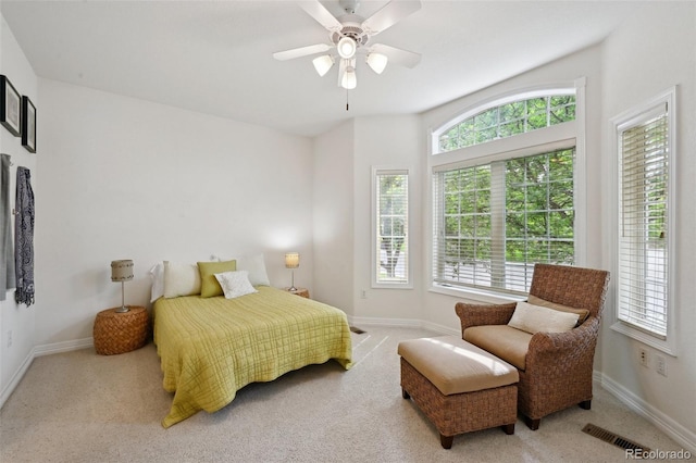 3144 Stevens Cir N, Erie, CO 80516 - carpeted bedroom featuring baseboards and a ceiling fan