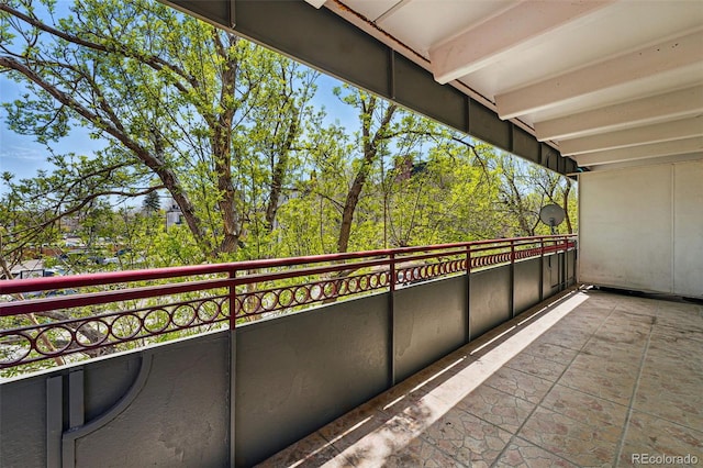 view of balcony