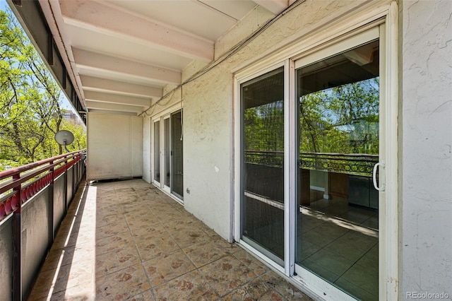 view of balcony