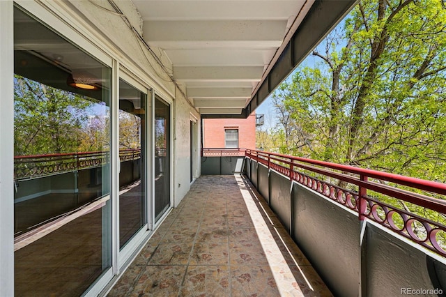 view of balcony