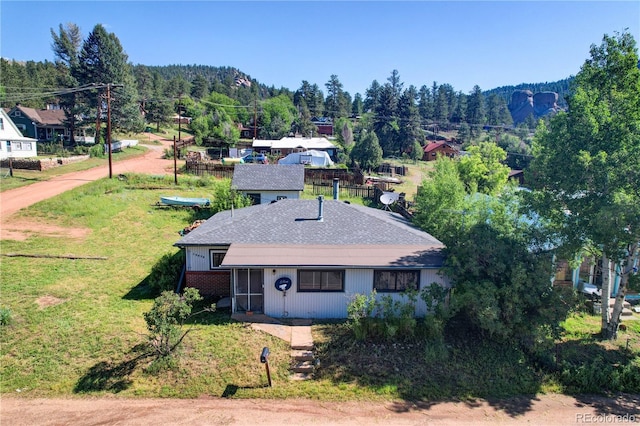 16670 County Road 126, Pine, CO 80470 - view of subject property with a heavily wooded area