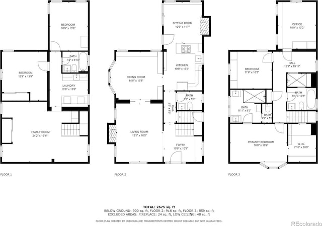 3701 Eliot St, Denver, CO 80211 - view of property floor plan