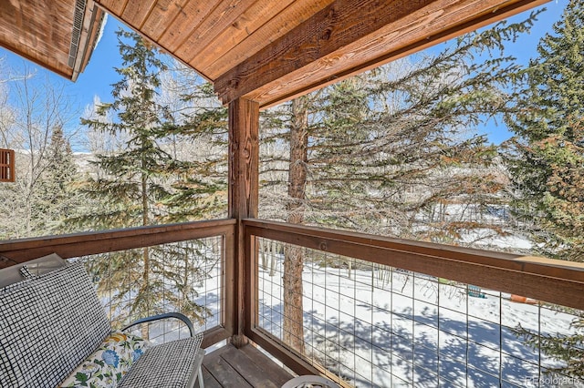846 Blue River Pkwy Unit C2, Silverthorne, CO 80498 - view of snow covered deck