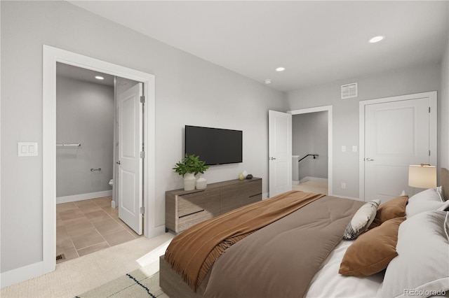 4737 E Iliff Ave, Denver, CO 80222 - bedroom featuring recessed lighting and ensuite bathroom