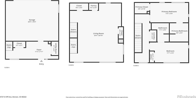 4737 E Iliff Ave, Denver, CO 80222 - view of floor plan / room layout