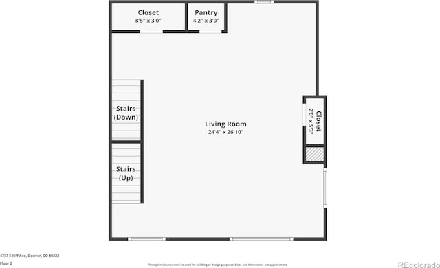 4737 E Iliff Ave, Denver, CO 80222 - view of room layout