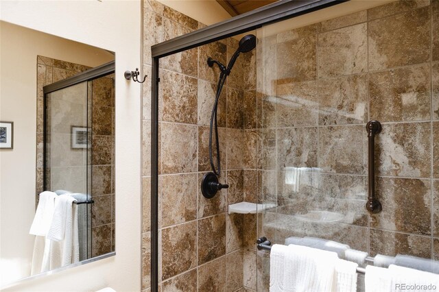 29101 Drexel Spur, Evergreen, CO 80439 - bathroom featuring a shower stall