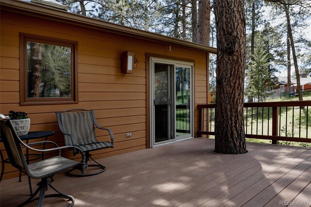 29101 Drexel Spur, Evergreen, CO 80439 - view of wooden deck