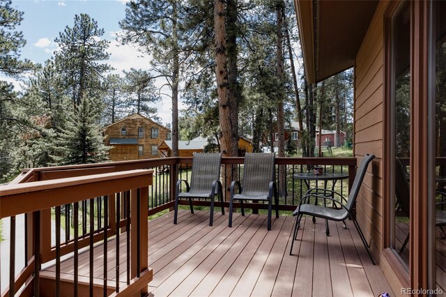 29101 Drexel Spur, Evergreen, CO 80439 - view of wooden deck