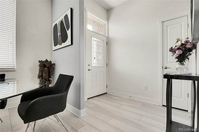 12258 Hazel Spruce Ct, Parker, CO 80134 - office with baseboards and light wood-style flooring