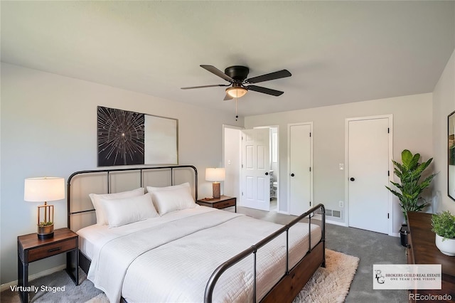 8897 Wagner Ln, Westminster, CO 80031 - carpeted bedroom with a ceiling fan and baseboards
