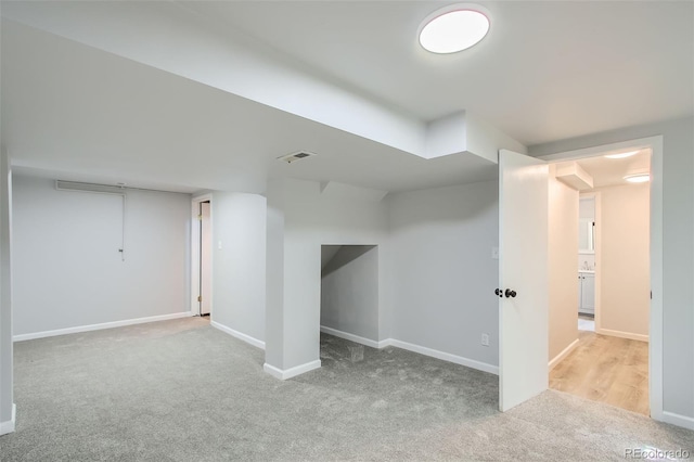 8897 Wagner Ln, Westminster, CO 80031 - finished below grade area with carpet floors and baseboards