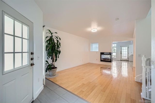 foyer featuring light hardwood / wood-style flooring