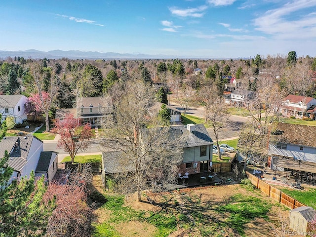 birds eye view of property featuring a residential view
