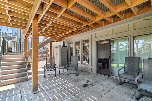 2154 S Parfet Dr, Lakewood, CO 80227 - view of patio featuring stairway