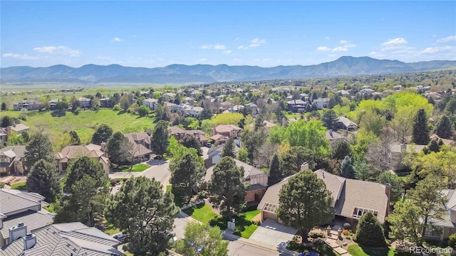 2154 S Parfet Dr, Lakewood, CO 80227 - aerial view of residential area featuring a mountainous background