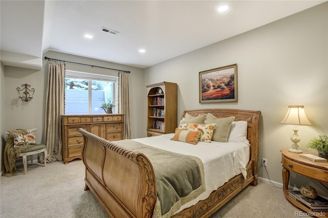 40 Wuthering Heights Dr, Colorado Springs, CO 80921 - bedroom with light carpet, recessed lighting, and baseboards