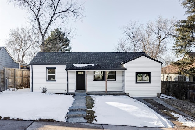 view of ranch-style home